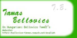 tamas bellovics business card